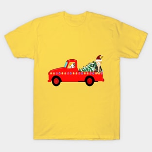 Christmas Tree & Pets T-Shirt